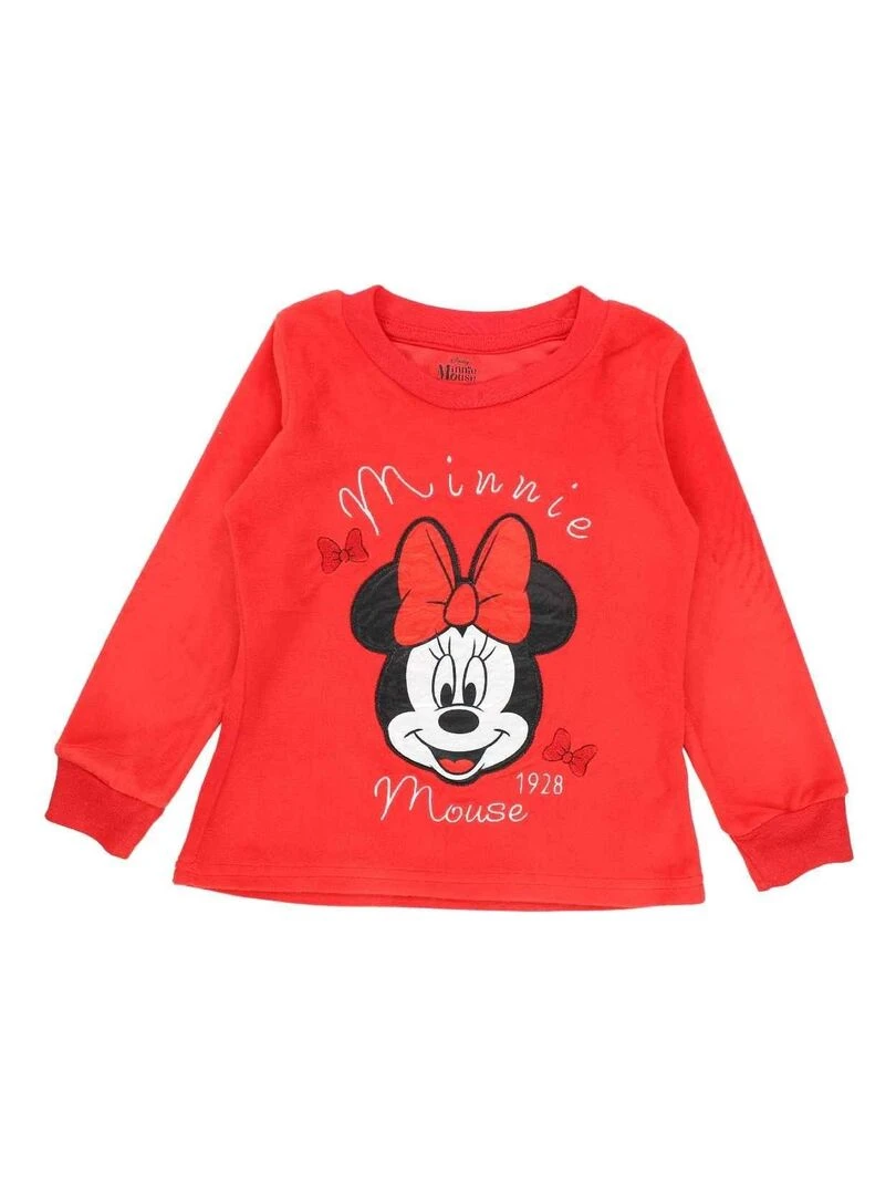 Disney Pyjama fille imprimé Minnie en coton Rouge