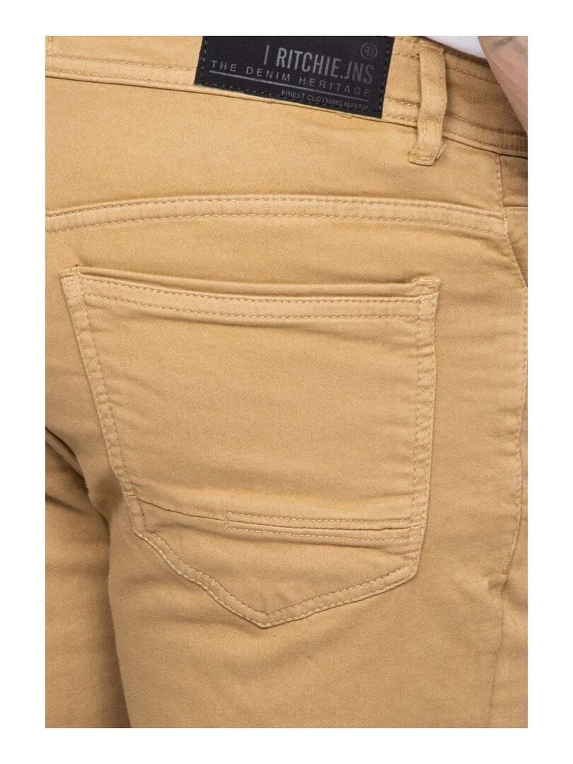 Pantalon 5 poches VAAS   Marron glacé