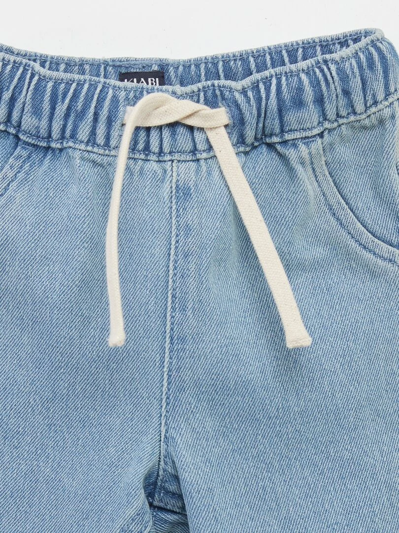 Pantalon jogging en twill Bleu clair