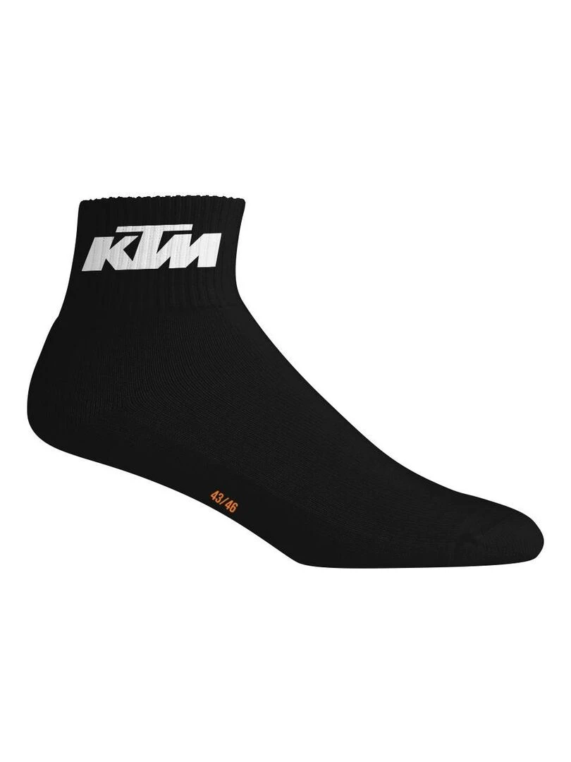 Lot de 6 Paires de Chaussettes Mid homme Ktm   Noir
