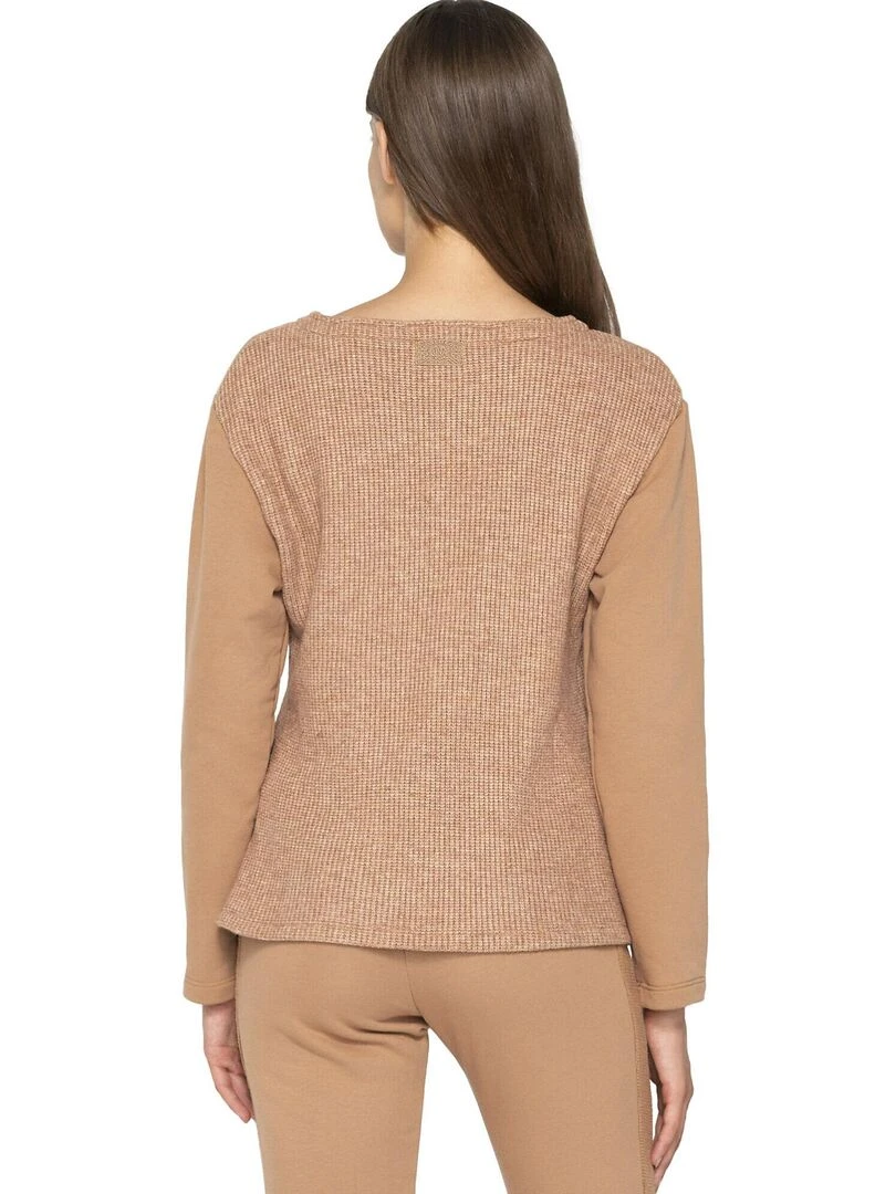 Top à manches longues Sweetened Marron