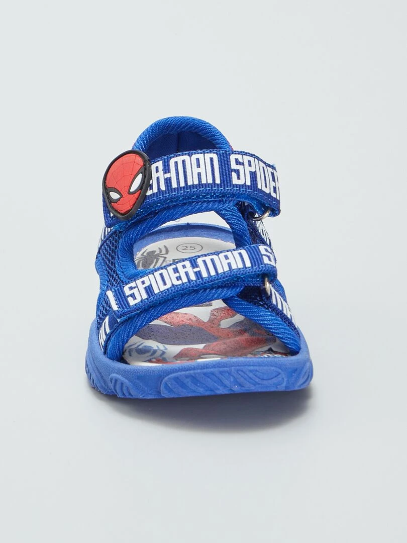 Sandales à scratchs 'Spider man'   bleu
