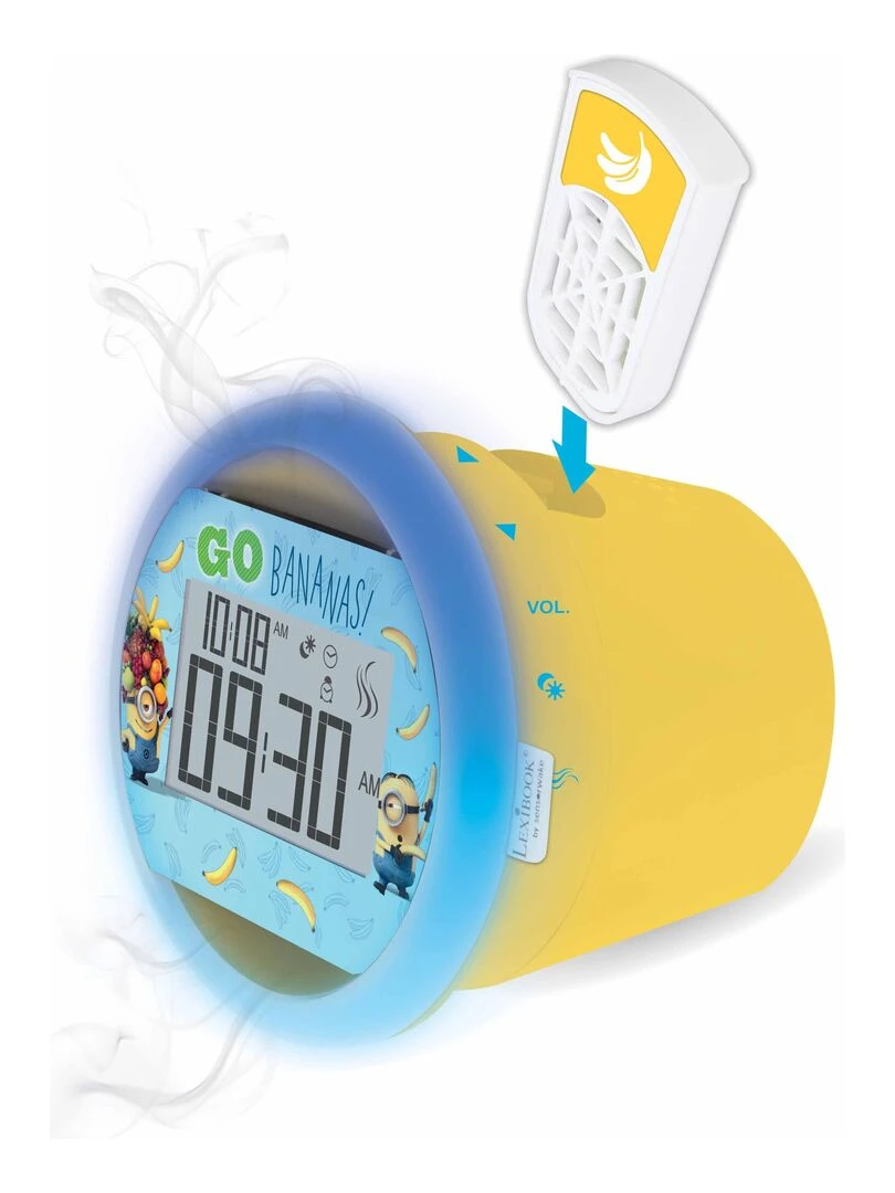 Radio Réveil Olfactif Les Minions Avec Capsule Senteur Banane N/A