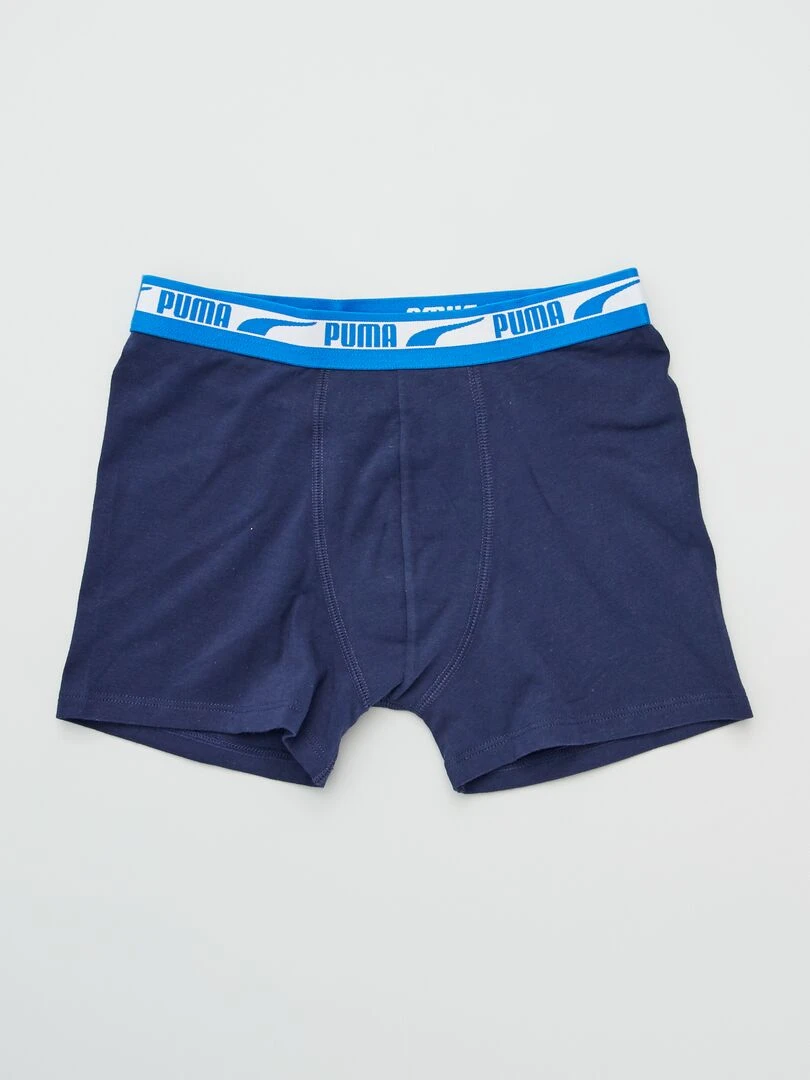 Boxers 'Puma' Lot de 2 Bleu marine