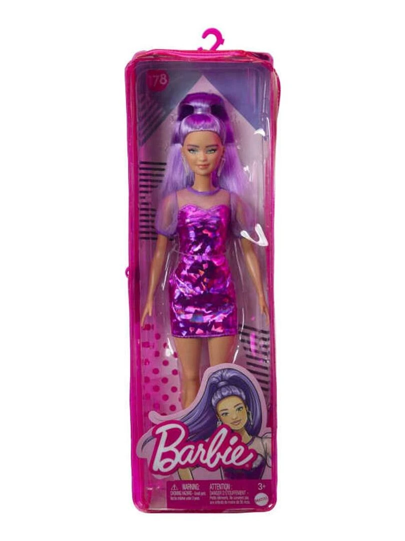 Poupée Barbie : Barbie Fashionista : Robe Violette   N/A