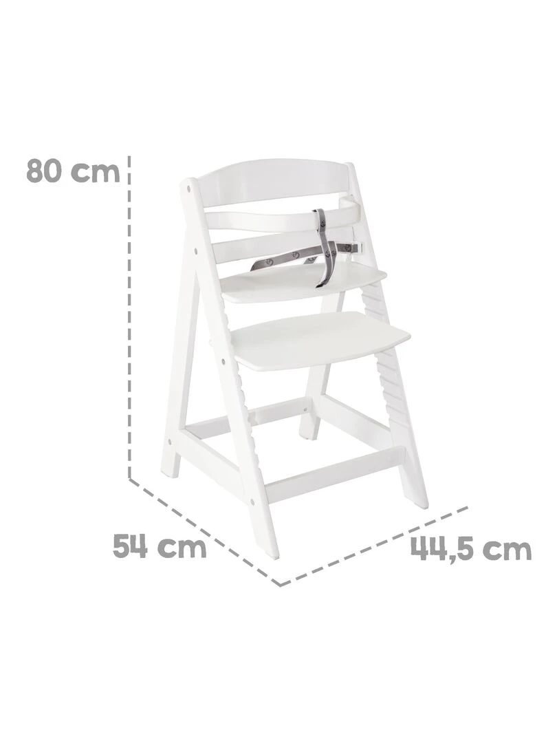 ROBA Chaise Haute Évolutive "Sit Up III" + Coussin "Adam & Eule"   Blanc