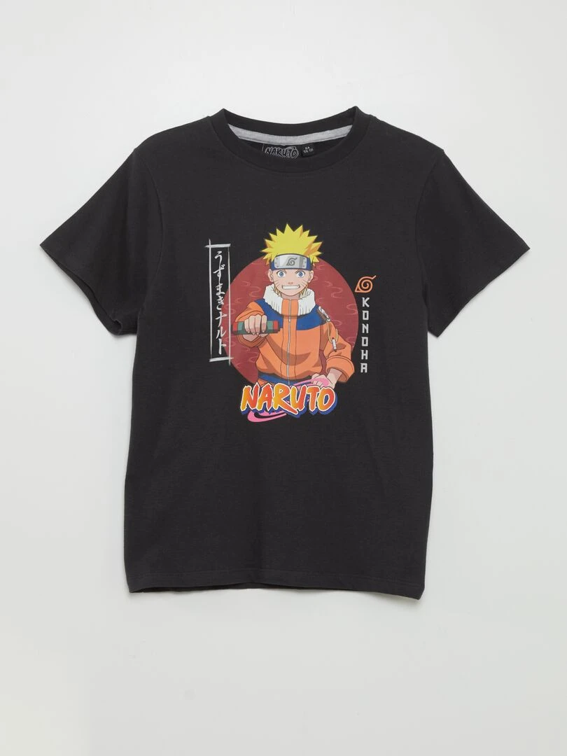 Ensemble pyjama court 'Naruto'   2 pièces   noir/gris