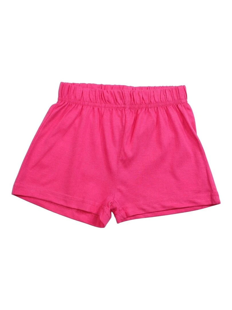 Paw Patrol   Ensemble T shirt short fille Imprimé La Pat' Patrouille   Rose fushia