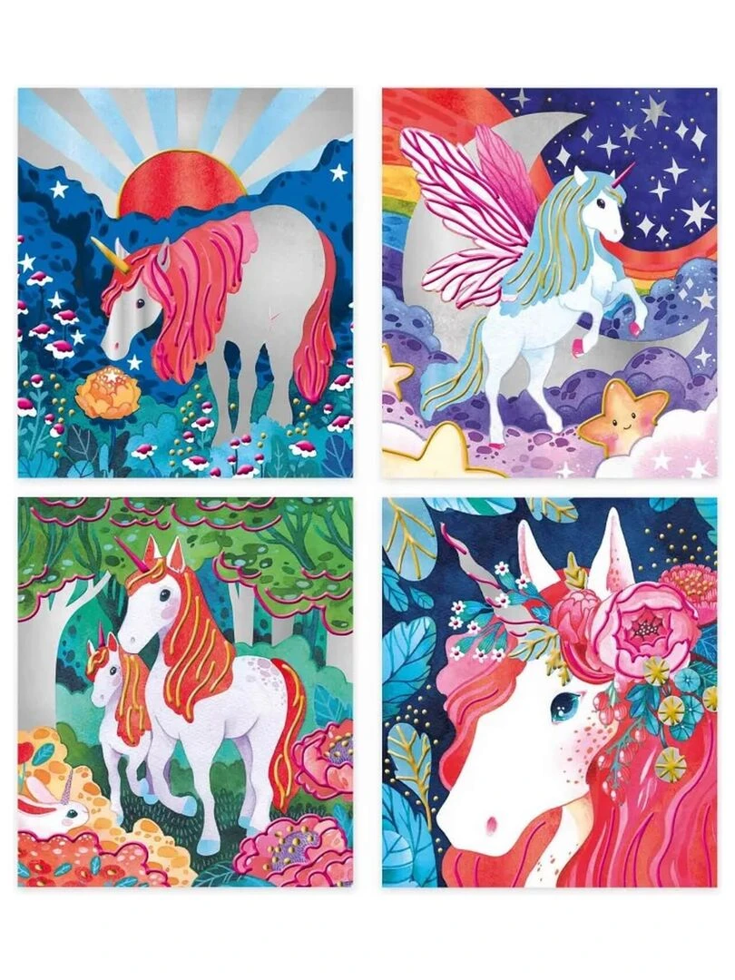 Peintures nacrees et 3D Licornes   N/A