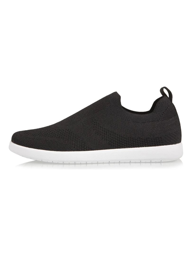 Baskets Confort Homme Slip on Noir   Noir