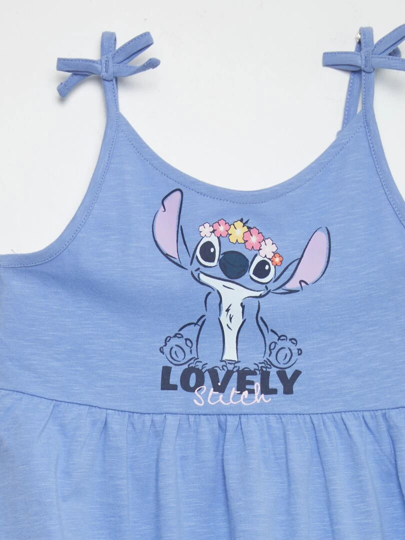 Robe en jersey à bretelles 'Disney' 'Stitch' Bleu