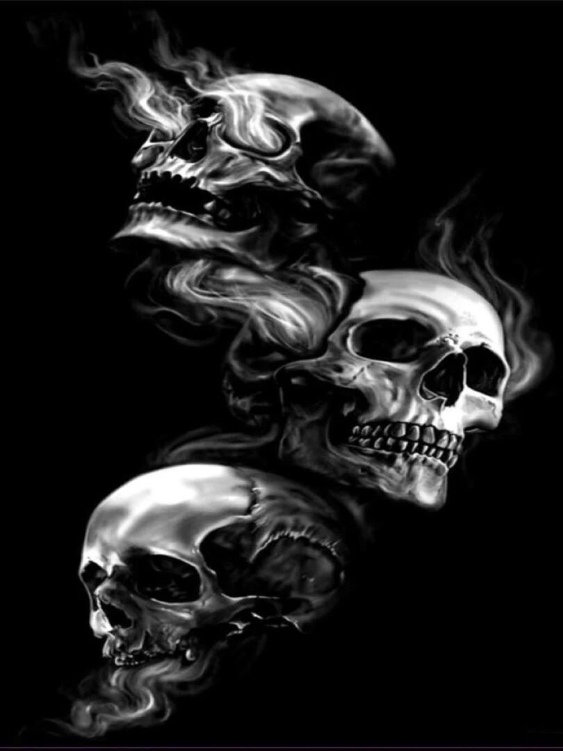 Tapis SKULL Noir Noir