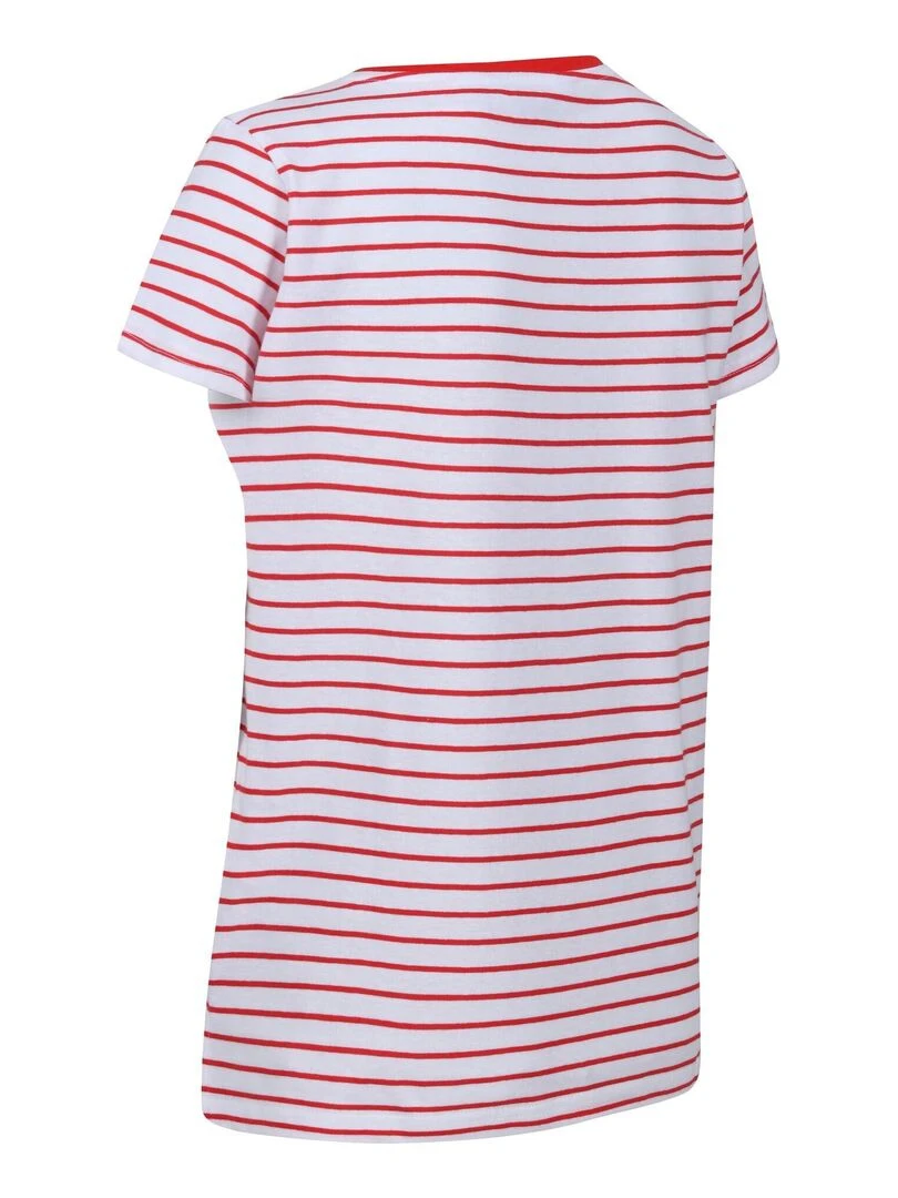 Regatta   T shirt ODALIS HELLO SUMMER   Blanc Rouge