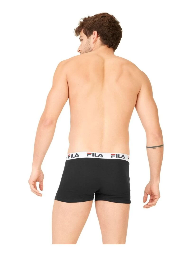 Lot de 4 Boxers coton garçon FU1000 Fila   Noir