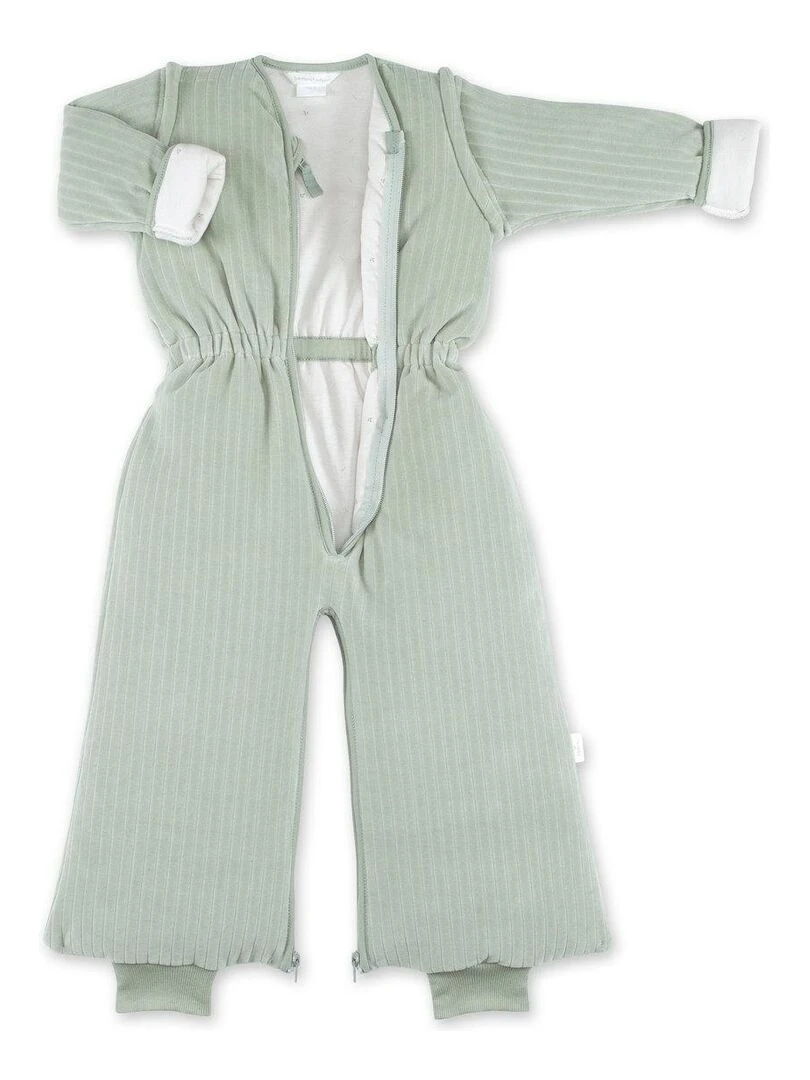 Bemini Gigoteuse jambes séparables Pady Velvet et jersey Vert pistache