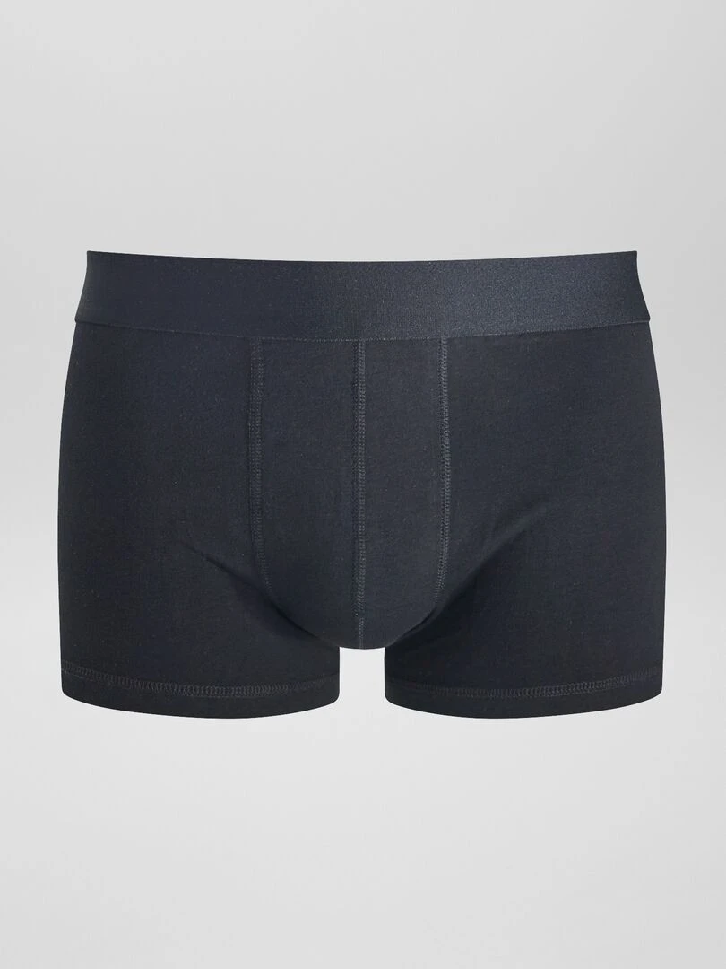 Lot de 3 boxers unis noir