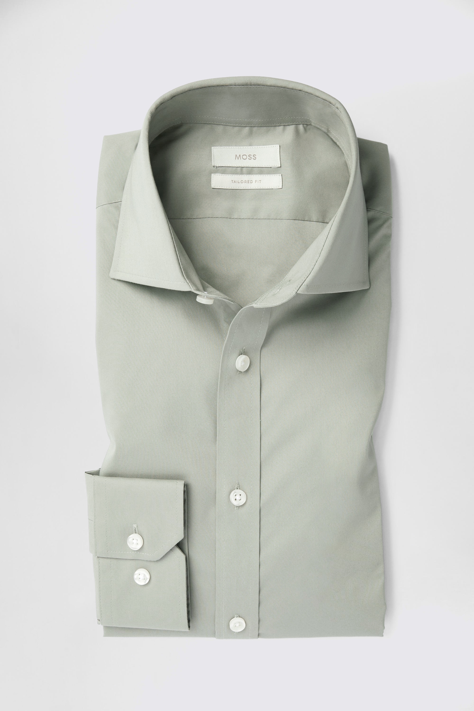 Tailored Fit White Piquet Textured Shirt   Buy Online at Moss