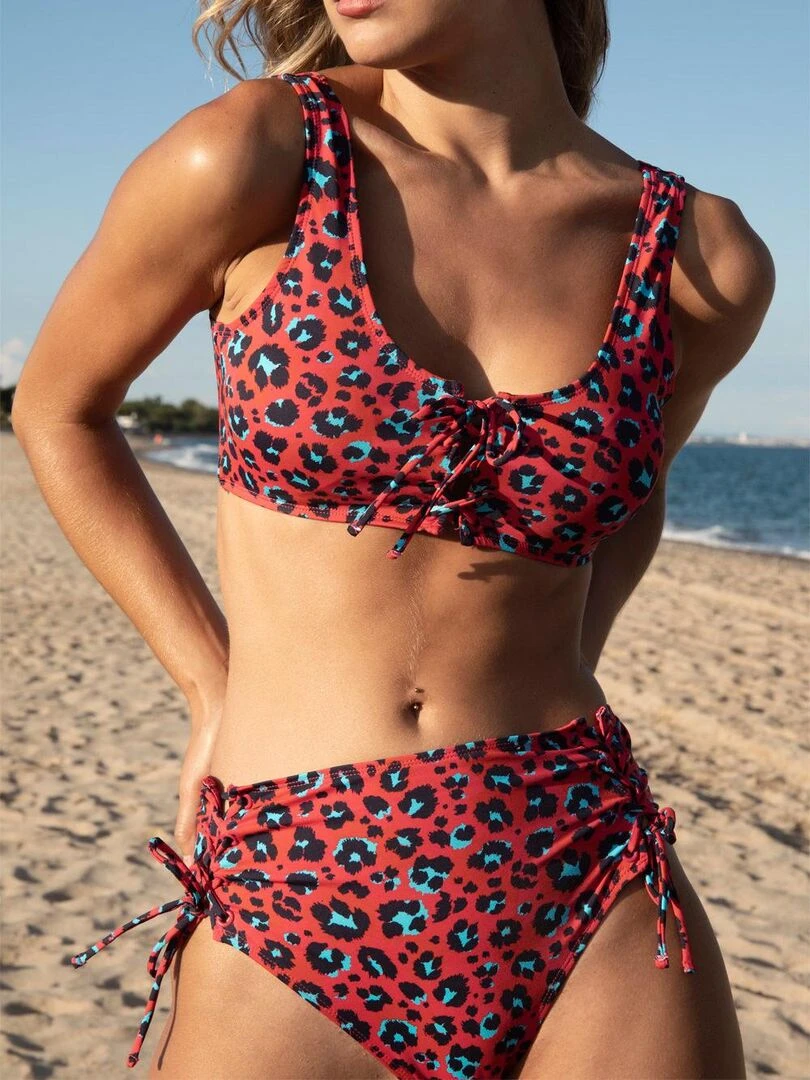 Ensemble 2 pièces bikini préformé Hot Skin rouge   Rouge