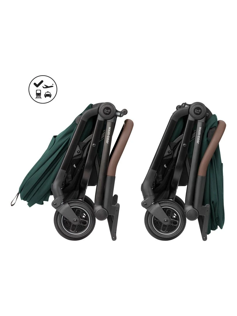 MAXI COSI Poussette ulta compacte Léona  Pliage compact  De la naissance à 4 ans  Essential Green   Vert