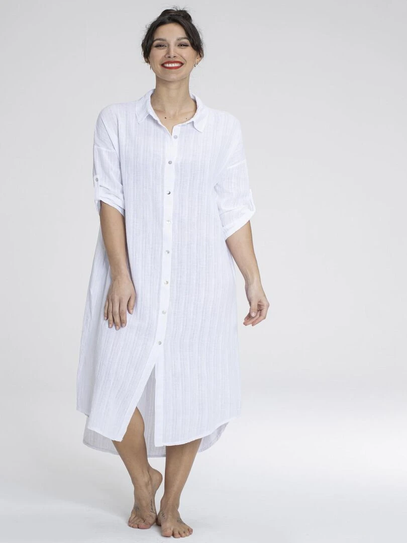 Robes chemise ROMANE Gérard Pasquier Blanc