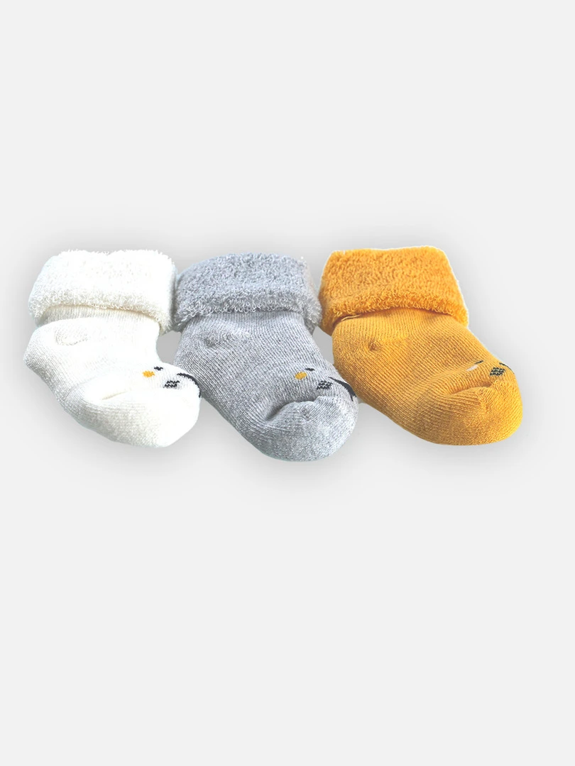 Coffret Chaussons Mousse   Noir Blanc