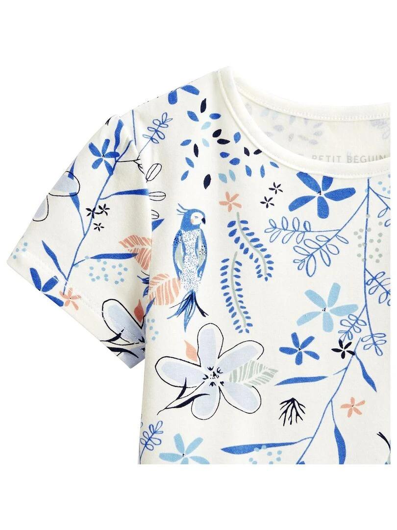 Lot de 2 t shirts bébé manches courtes Océan d'amour   Bleu