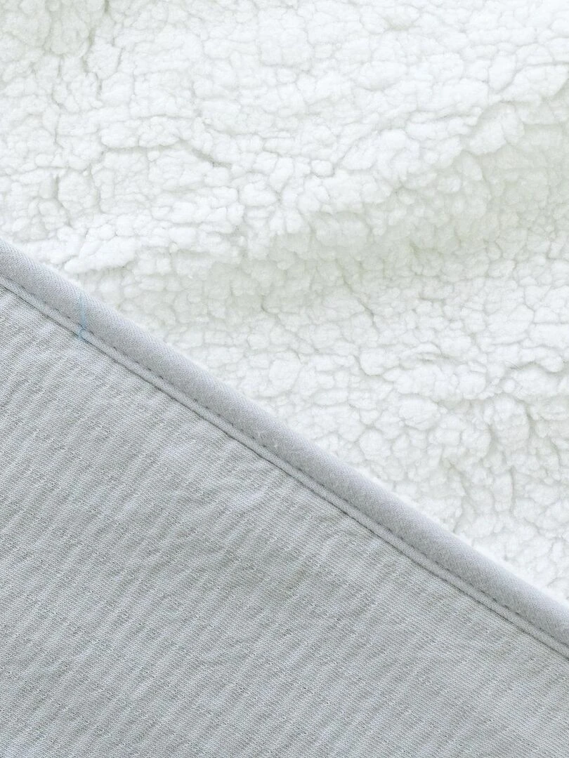 Bemini Couverture Pady tetra jersey et teddy   Gris