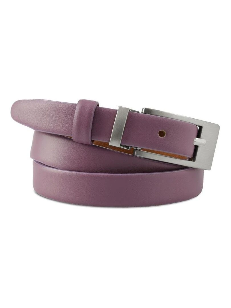 Ceinture Plein Cuir Féliane Fabrication UE Violet prune