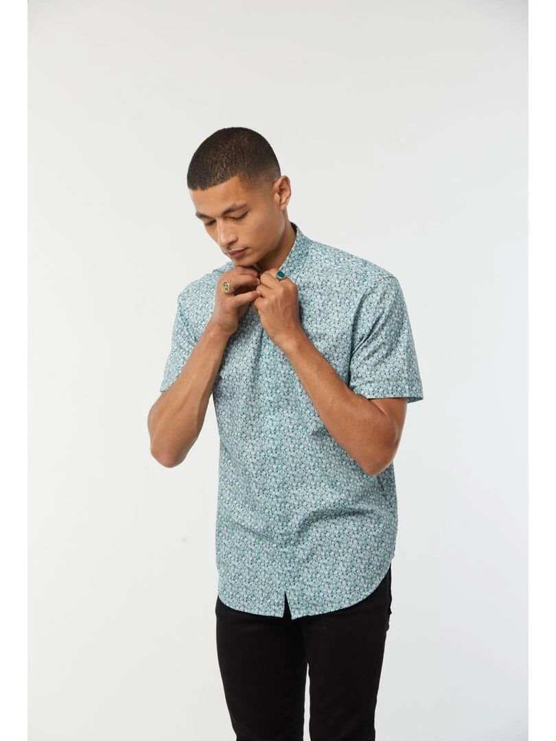 Lee Cooper   Chemise manches courtes coton regular DOLVIK   Vert