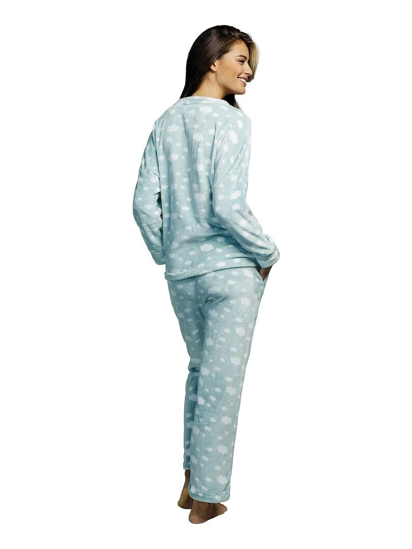 Pyjama pantalon haut manches longues Polar Joven Vert