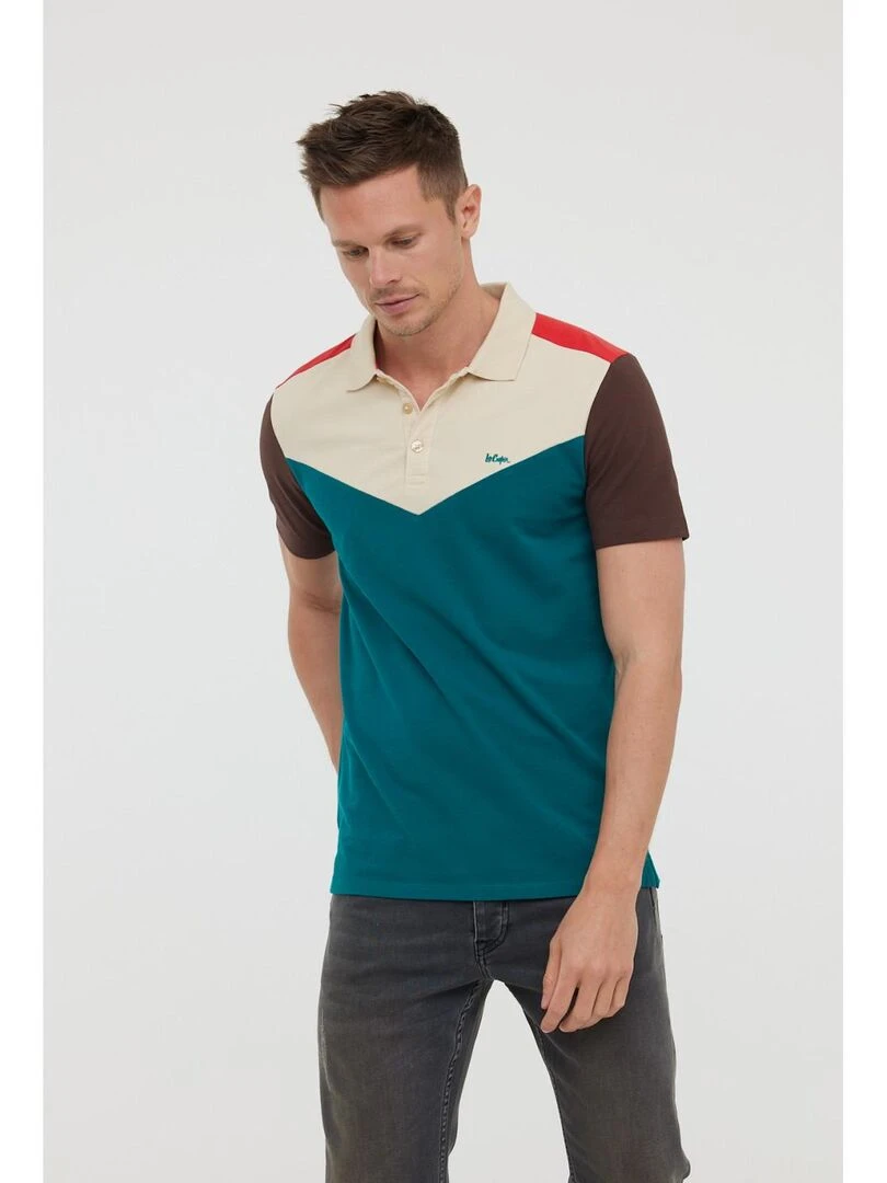 Lee Cooper   Polo manches courtes coton regular BERTRAN   Vert émeraude