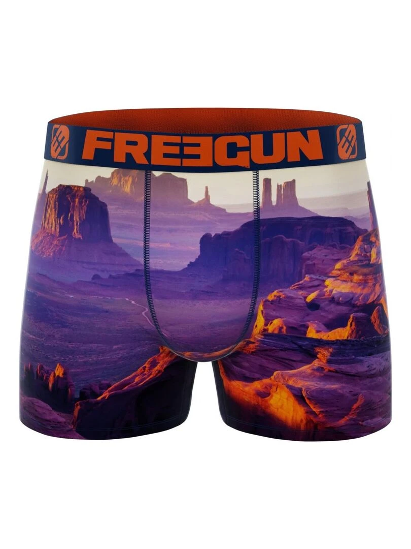 Lot de 4 Boxers garçon Landscape Freegun   Bleu