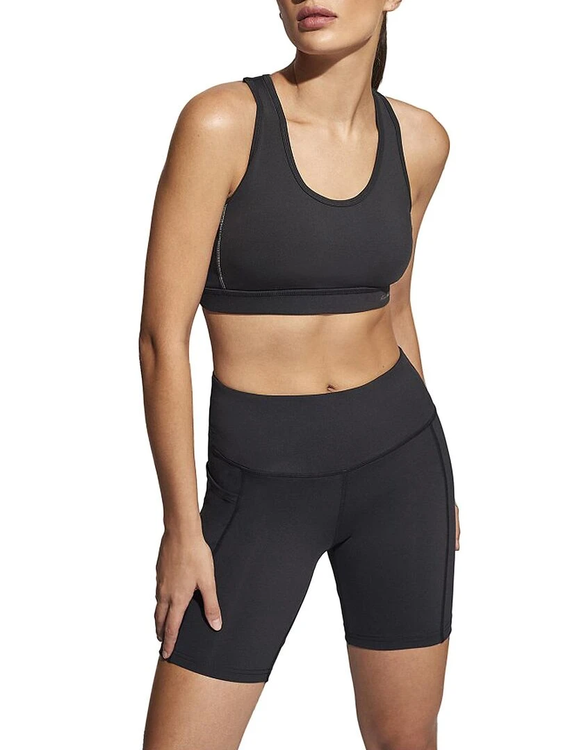 Short de sport Tech ST4   Noir