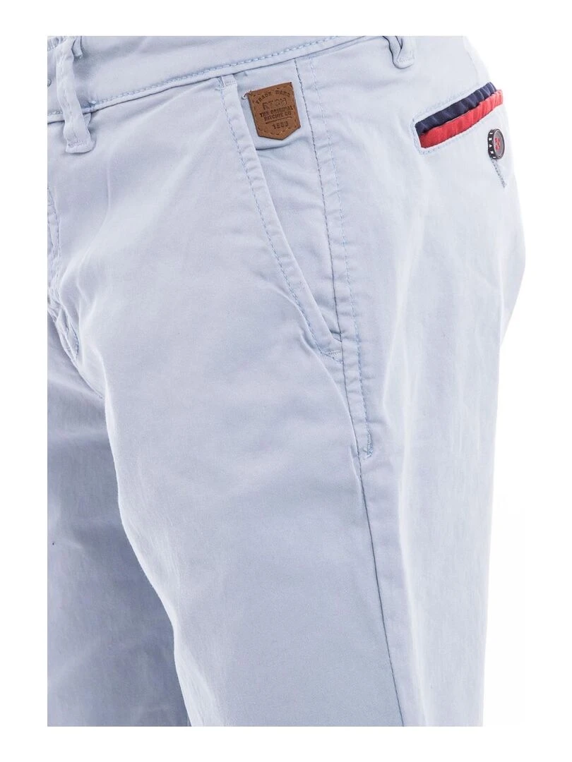 Bermuda chino slim BERKLEY BOY   Bleu ciel