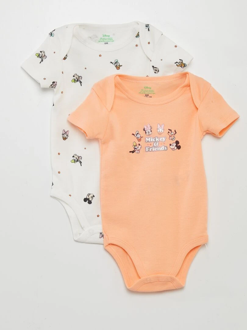 Lot de 2 bodies 'Disney' BLANC