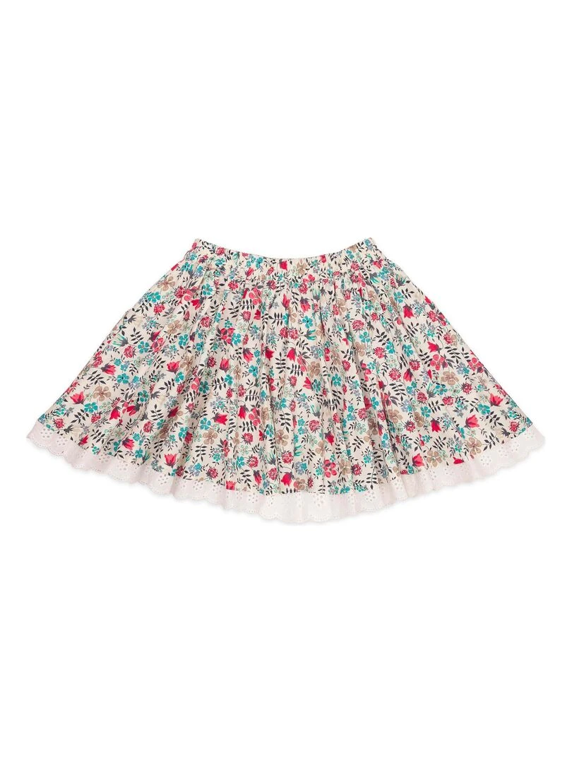 Jupe qui tourne   fleurie liberty   CANCAN   La Faute à Voltaire   Rouge