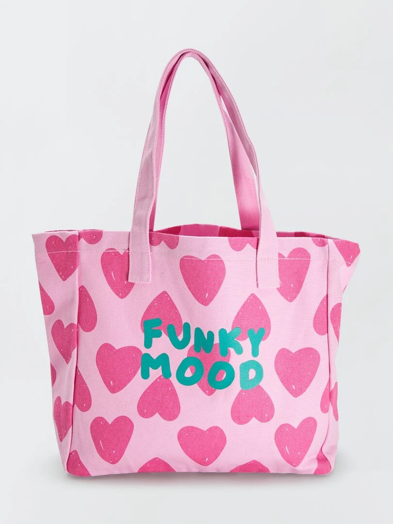 Sac cabas en toile Rose foncée
