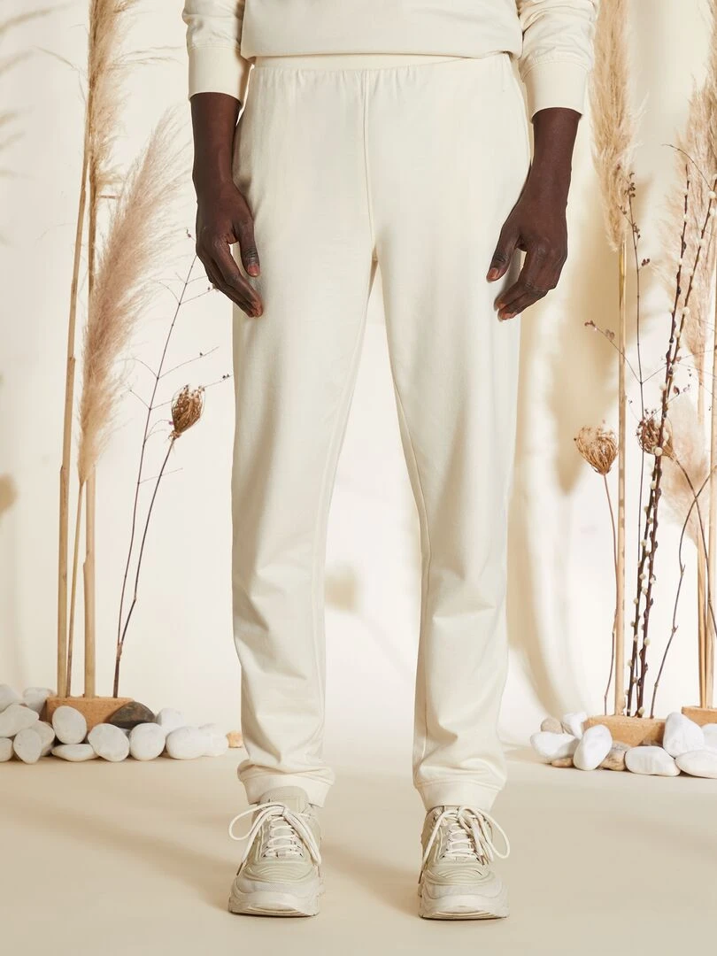 Pantalon de jogging en molleton Blanc