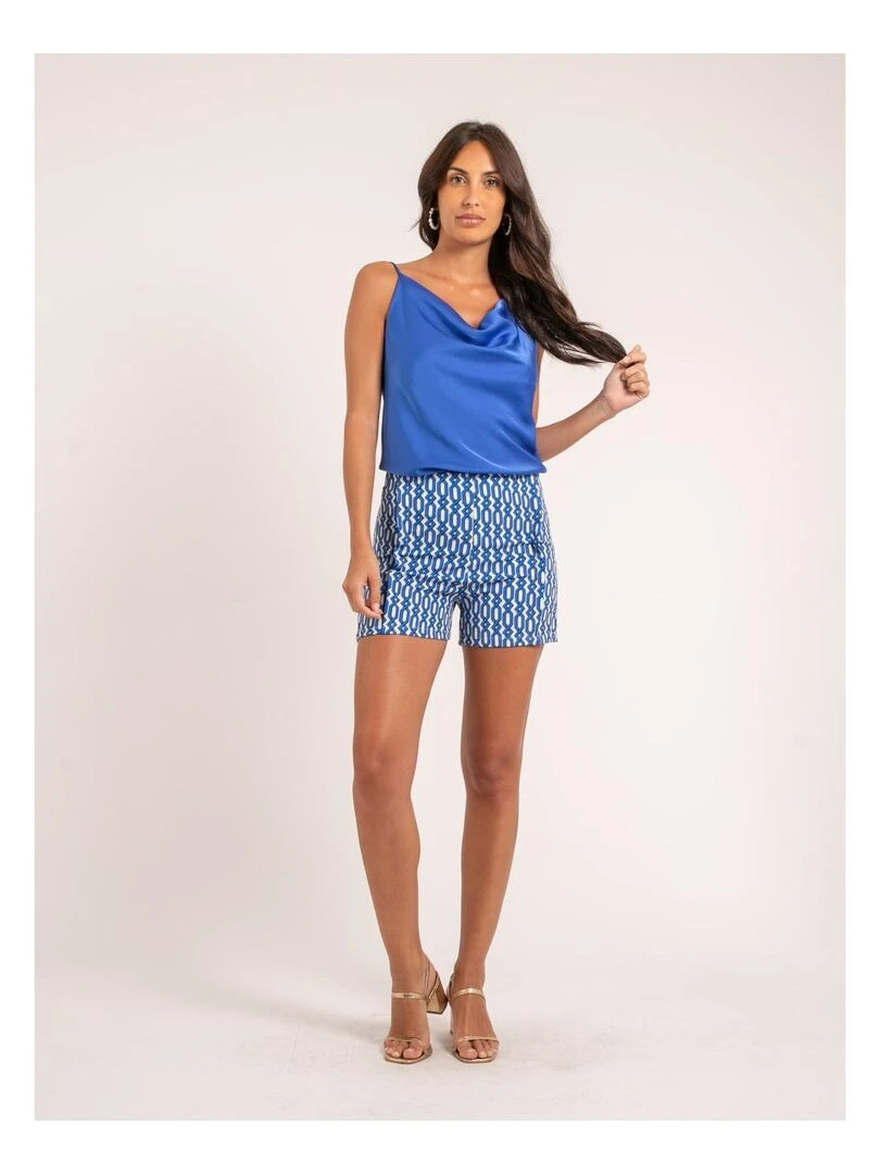 Short motifs XOUTY   Bleu