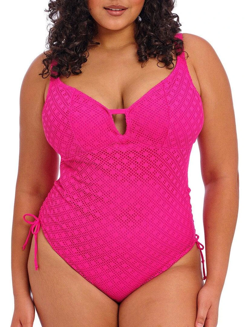 Maillot 1 pièce grande taille sans armatures Bazaruto Rose