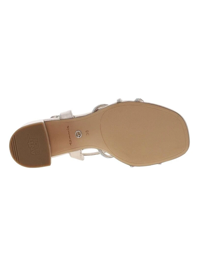 TAMARIS   Nu pieds talon décroché moyen   Gris