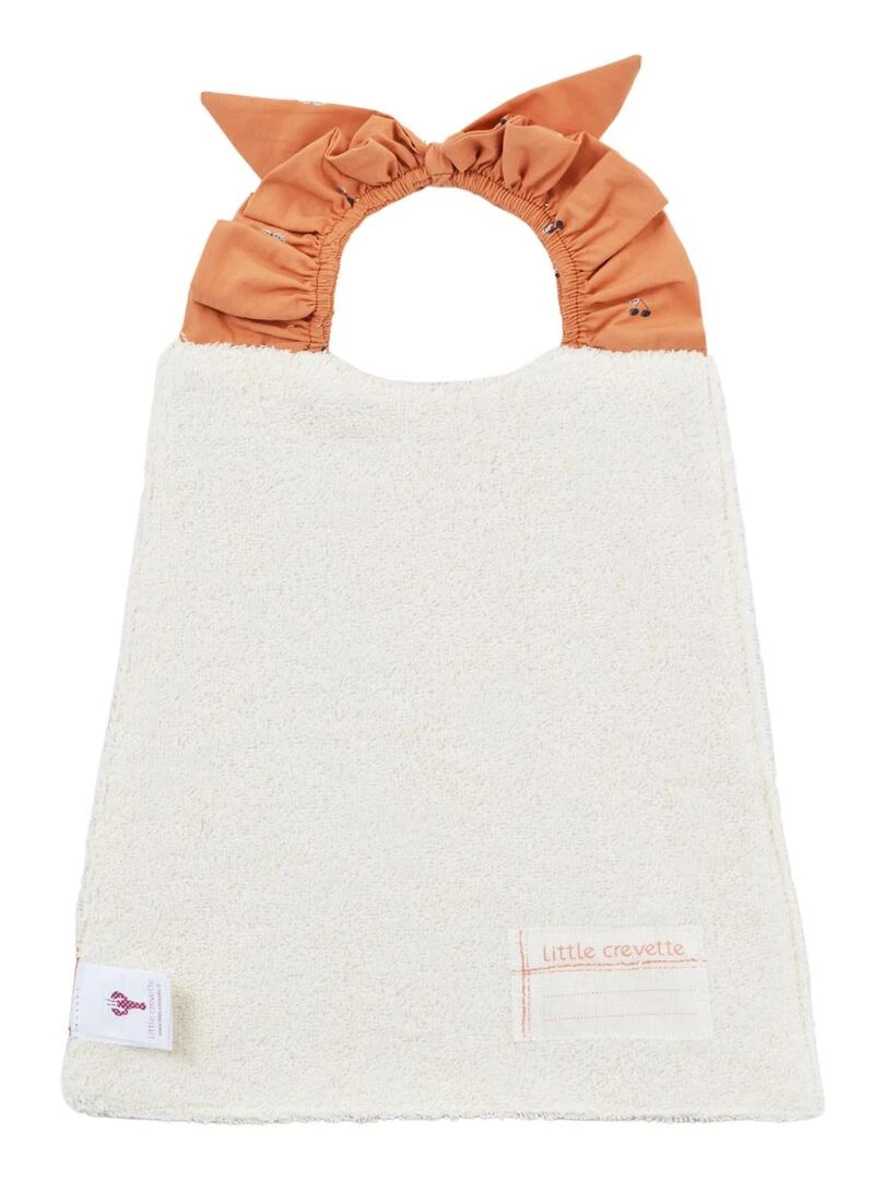 Bavoir élastiqué Griotte LITTLE CREVETTE Orange