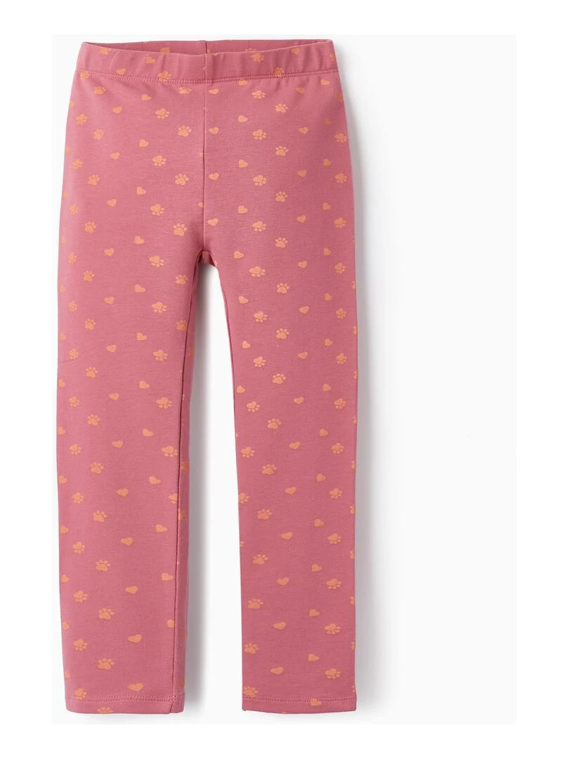 Leggings en coton pour fille 'Hearts & Paws' GREAT GOALS GREAT WORLD Rose foncé