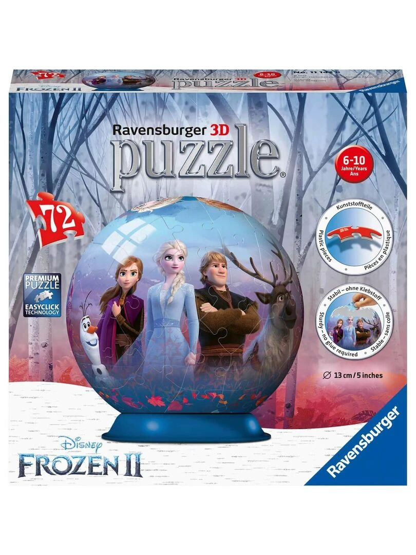 Puzzle Ball 3D 72 pièces : La Reine des Neiges 2 (Frozen 2) N/A