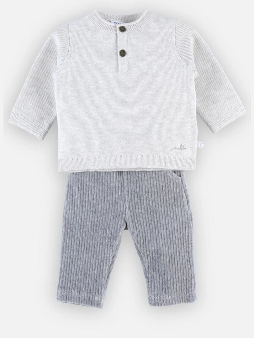 Set pull + jogging cérémonie  beige/gris   Noukie's   Gris