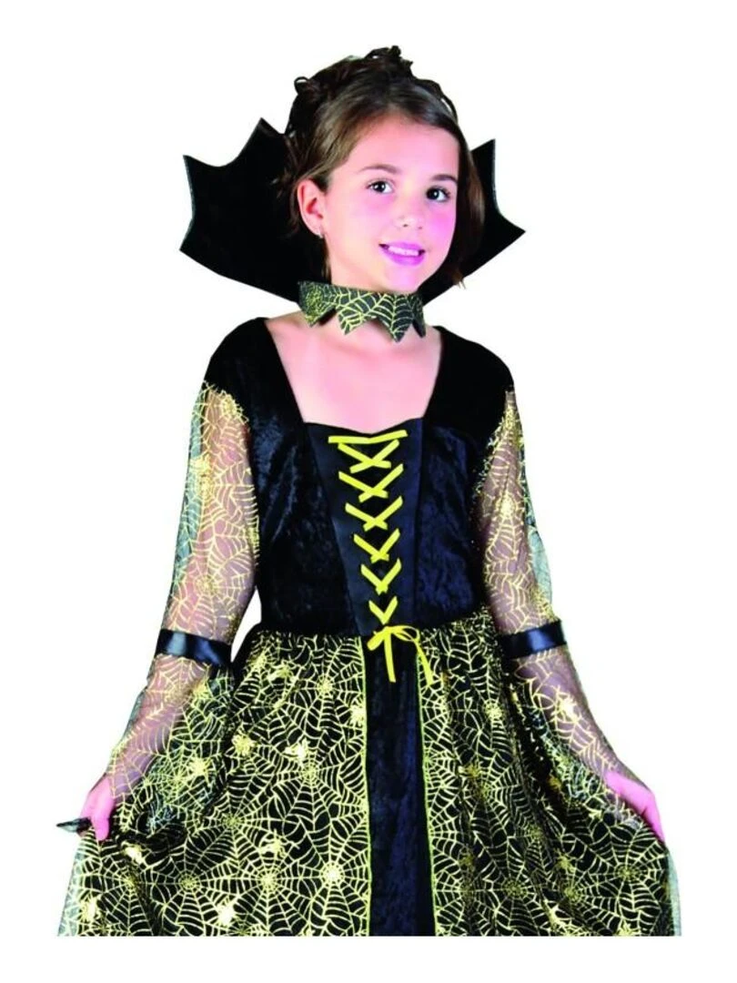 Déguisement Vampire toile d'araignées Halloween fille enfant Vert