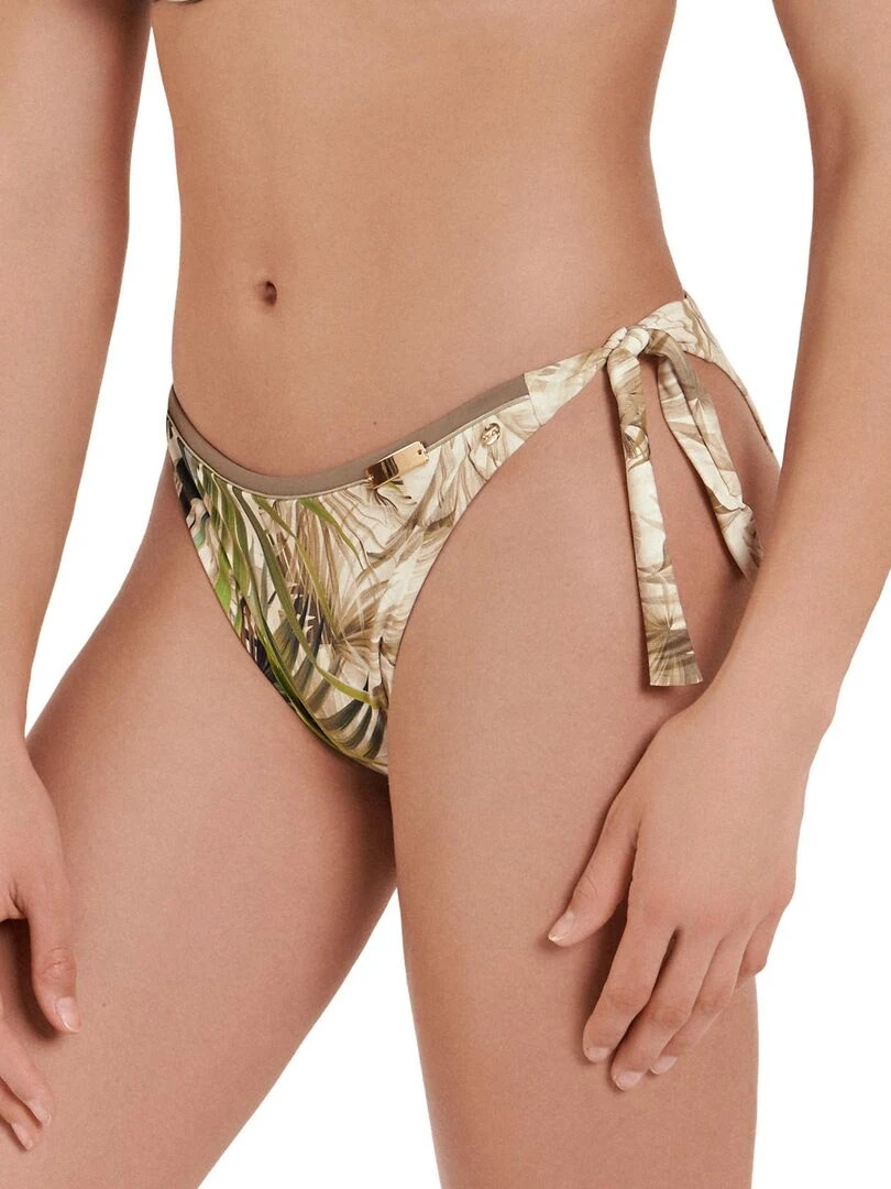 Bas maillot slip de bain à nouettes Ensenada Vert
