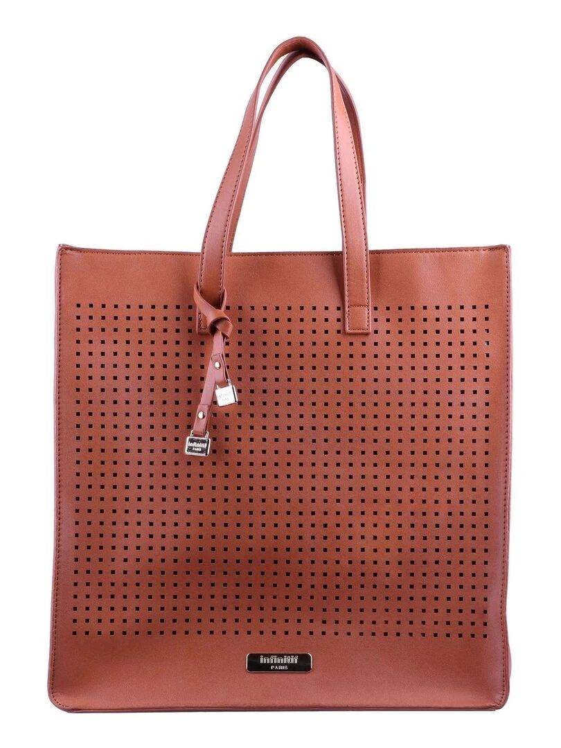 INFINITIF SAC A MAIN FLAMBE Marron