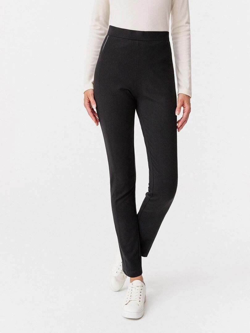 Pantalon maille milano enfilable Damart Noir