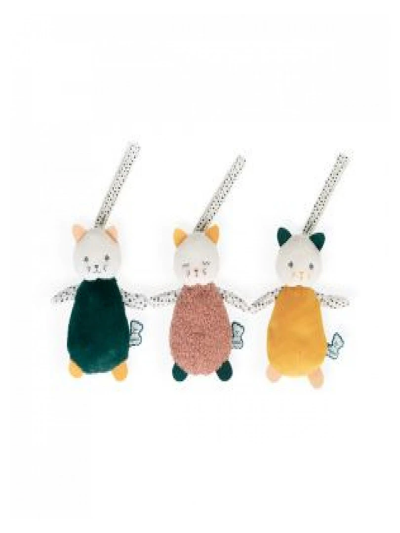 Lot De 3 Doudous Chats Sensoriels Stimuli N/A